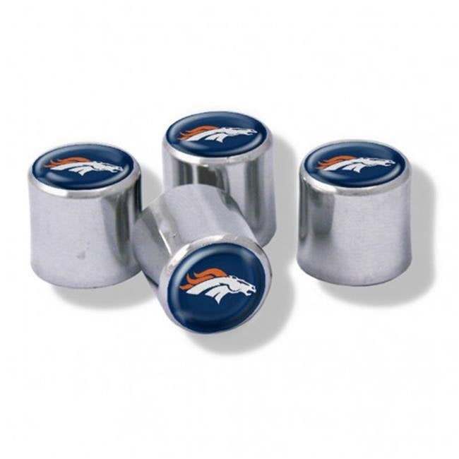 Denver Broncos Valve Stem Caps - Set of 4