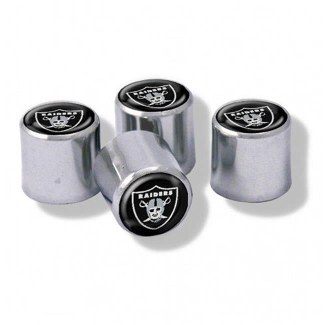 Oakland Raiders Valve Stem Caps - Set of 4
