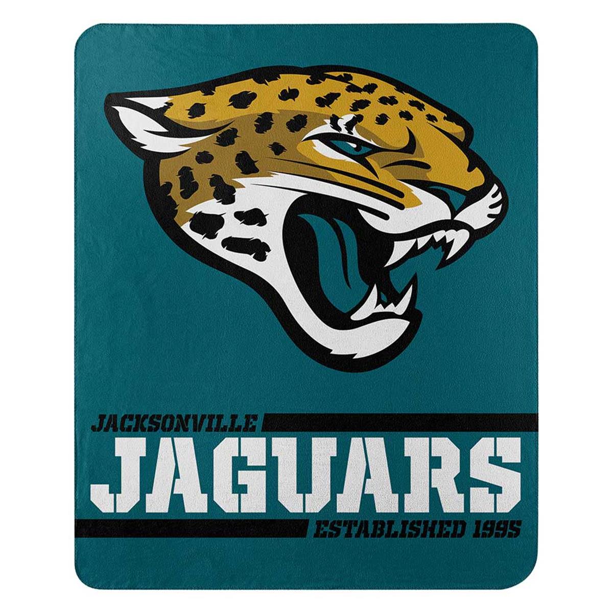 Picture of Northwest 9060412957 Jacksonville Jaguars Fleece Split Wide Design Blanket - 50 x 60 in.