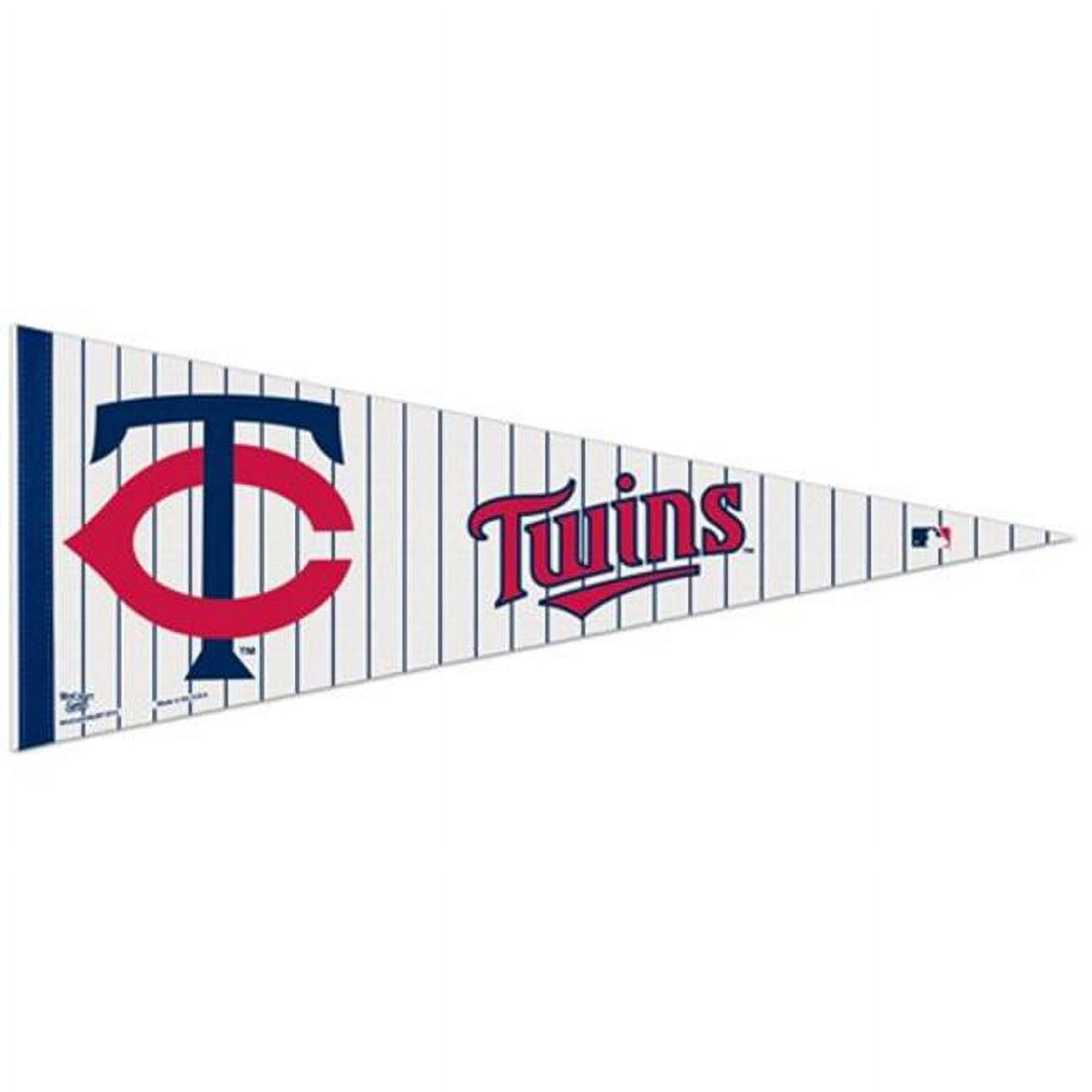 3208563806-1 Minnesota Twins Throwback Pennant - 12 x 30 in.