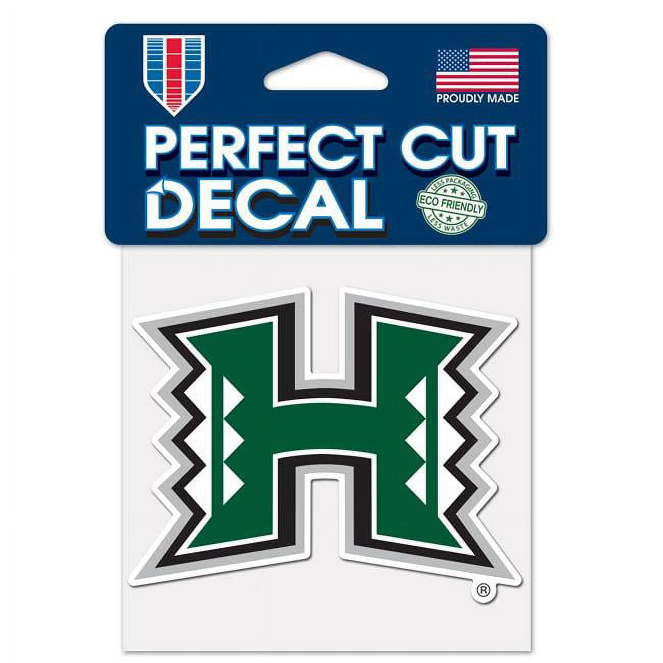 Hawaii Warriors Perfect Cut Decal - 4 x 4 in.