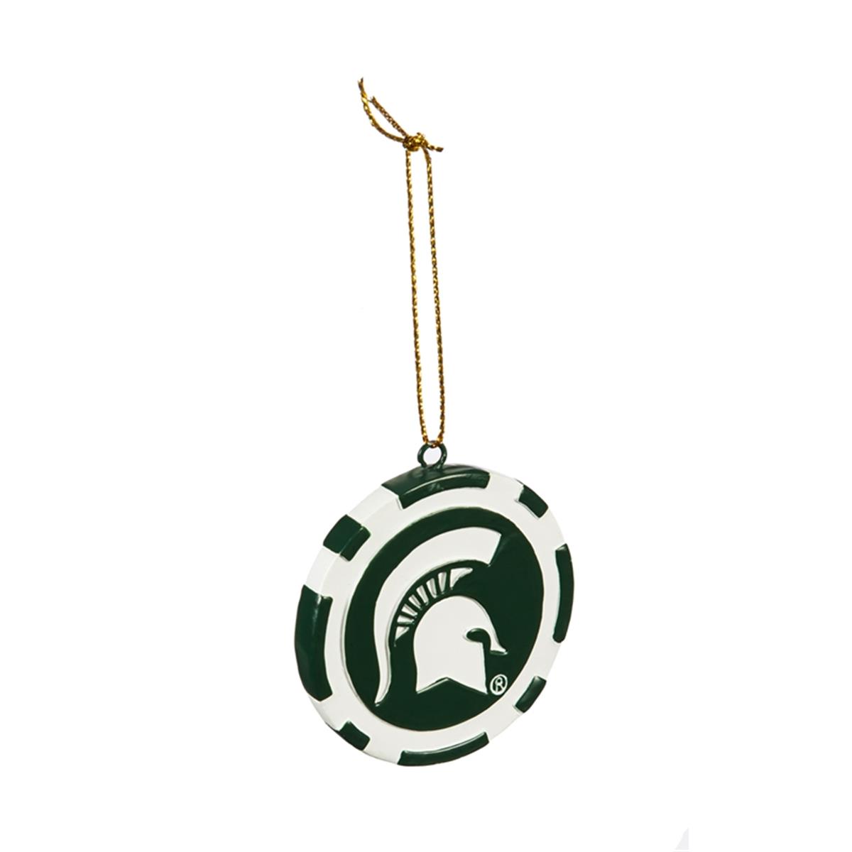 Picture of Evergreen Enterprises 841296161 Michigan State Spartans Game Chip Ornament