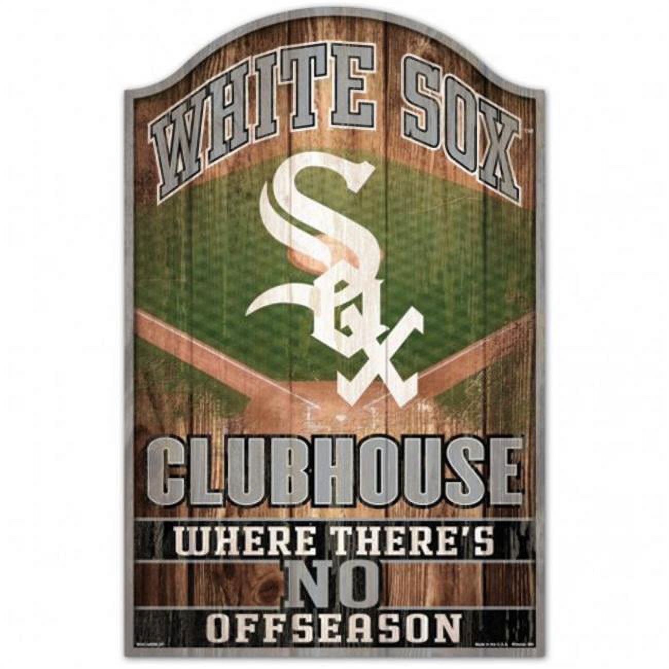 3208569028 Chicago White Sox Wood Fan Cave Design Sign - 11 x 17 in.