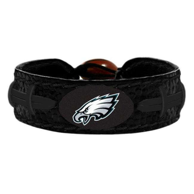 Picture of Gamewear 3705705703 Philadelphia Eagles Team Color Football Bracelet&#44; Tonal Black