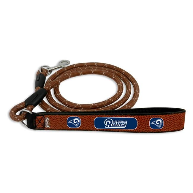 Picture of Gamewear 1442802110 Los Angeles Rams Leather Frozen Rope Football Pet Leash - Large