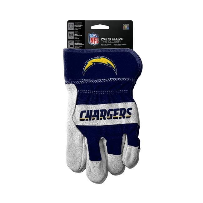 Los Angeles Chargers the Closer Design Work Style Gloves