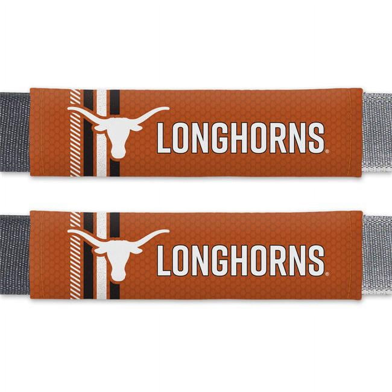 Picture of Fremont Die 2324551367 Texas Longhorns Rally Design Seat Belt Pads