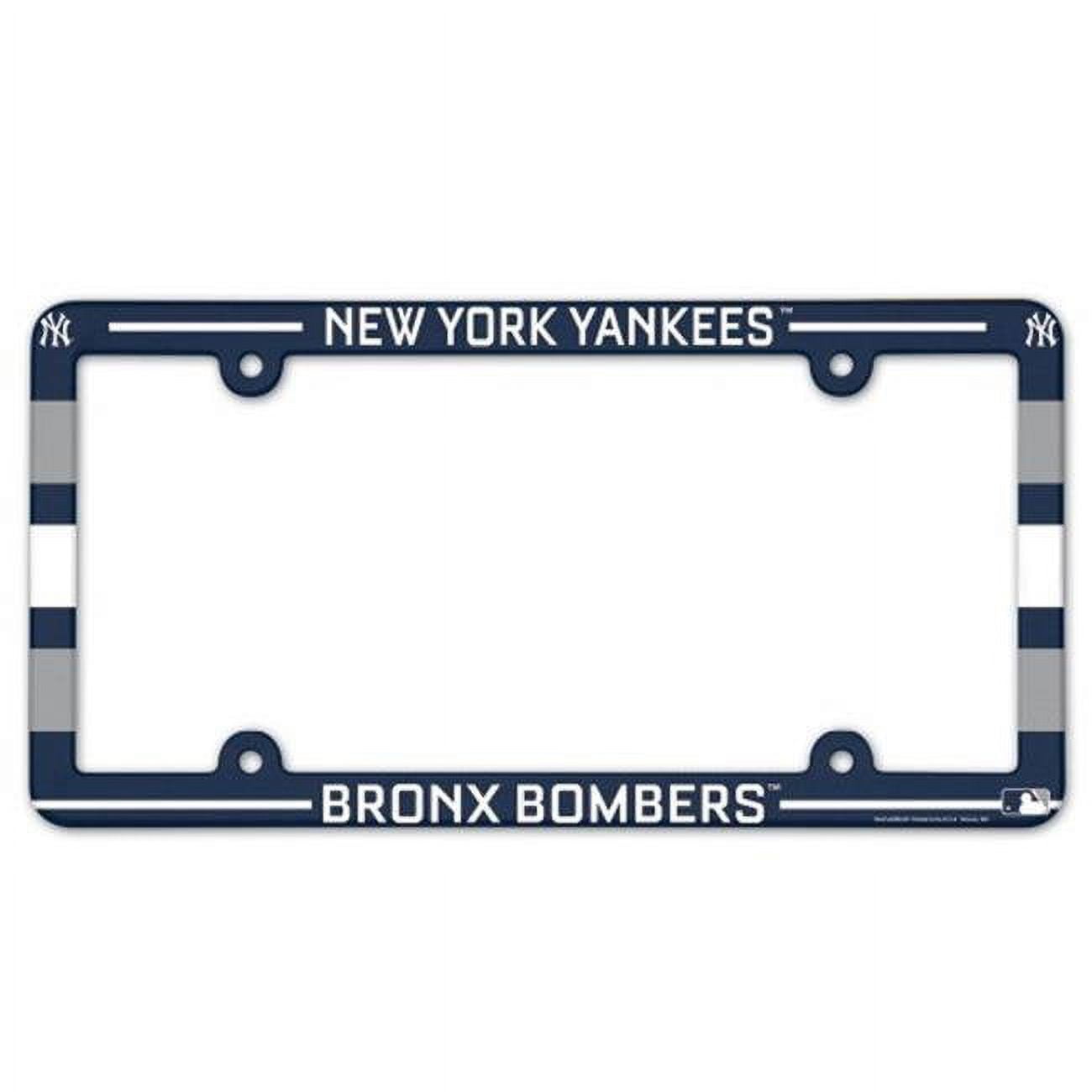 3208583090 New York Yankees Plastic Full Color Style License Plate Frame -  Wincraft