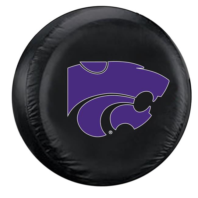 Picture of Fremont Die 2324558328 Kansas State Wildcats Tire Cover, Black - Large
