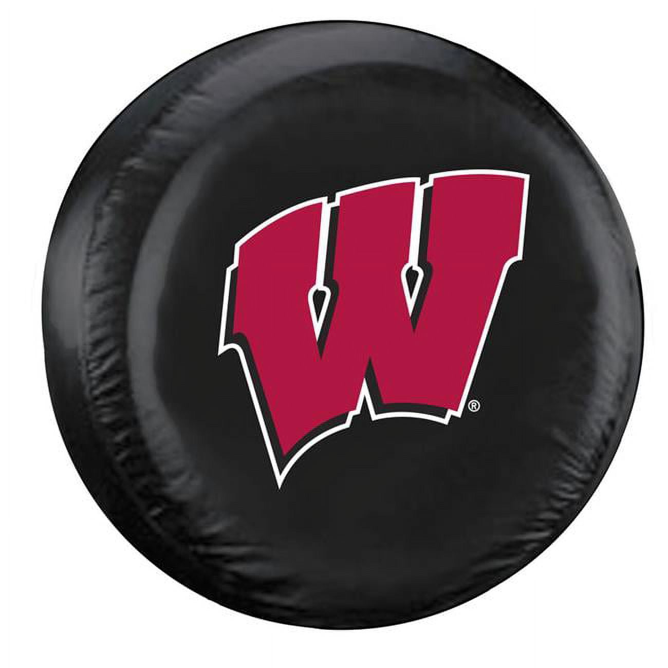 Picture of Fremont Die 2324558375 Wisconsin Badgers Tire Cover, Black - Large