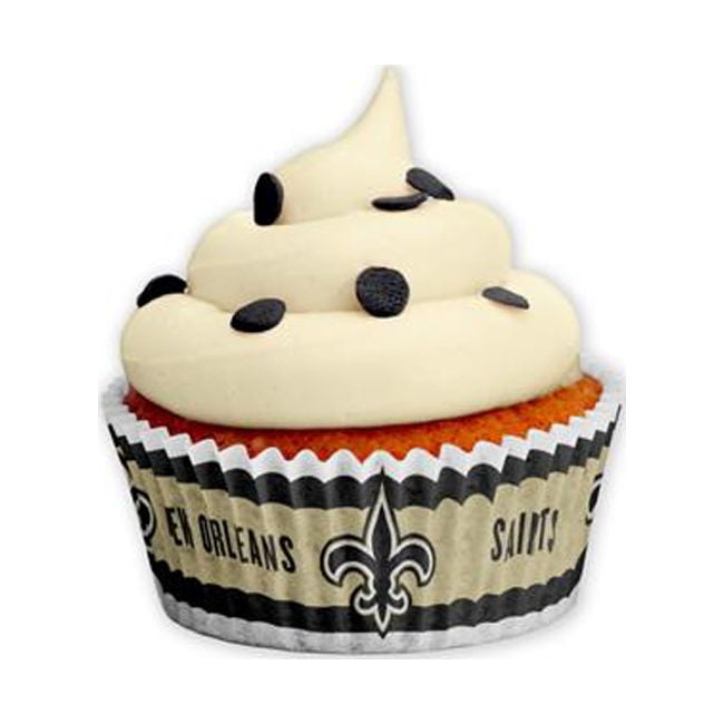 New Orleans Saints Baking Cups - Large - Pack of 50