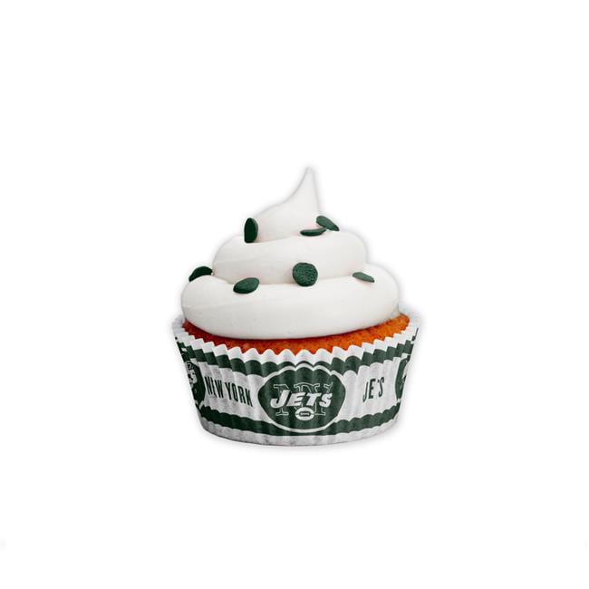 New York Jets Baking Cups - Large - Pack of 50