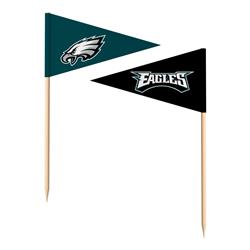 Picture of The Sports Vault 7183138224 Philadelphia Eagles Toothpick Flags - Pack of 36