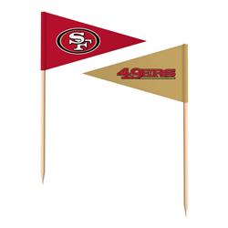 Picture of The Sports Vault 7183138228 San Francisco 49ers Toothpick Flags - Pack of 36