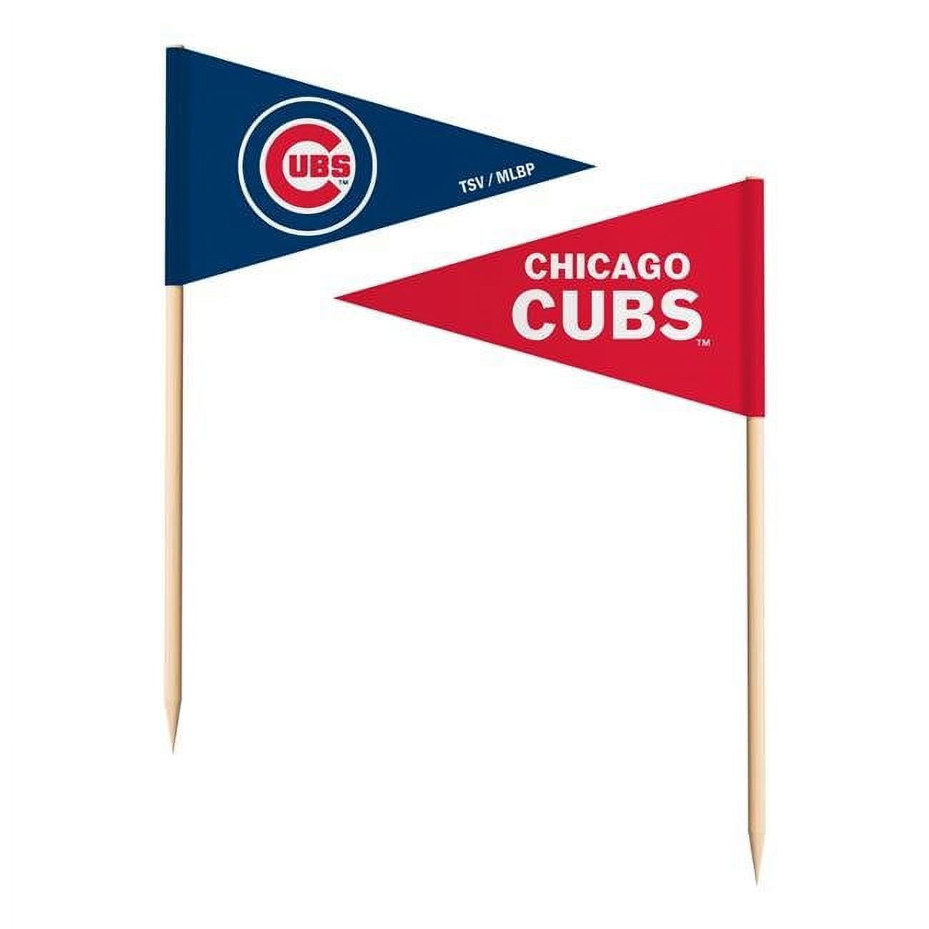Picture of The Sports Vault 7183138505 Chicago Cubs Toothpick Flags - Pack of 36