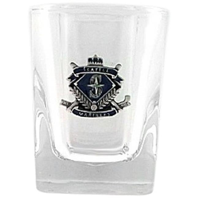 5460324661 Seattle Mariners Glass Shot Square, Black - One Size