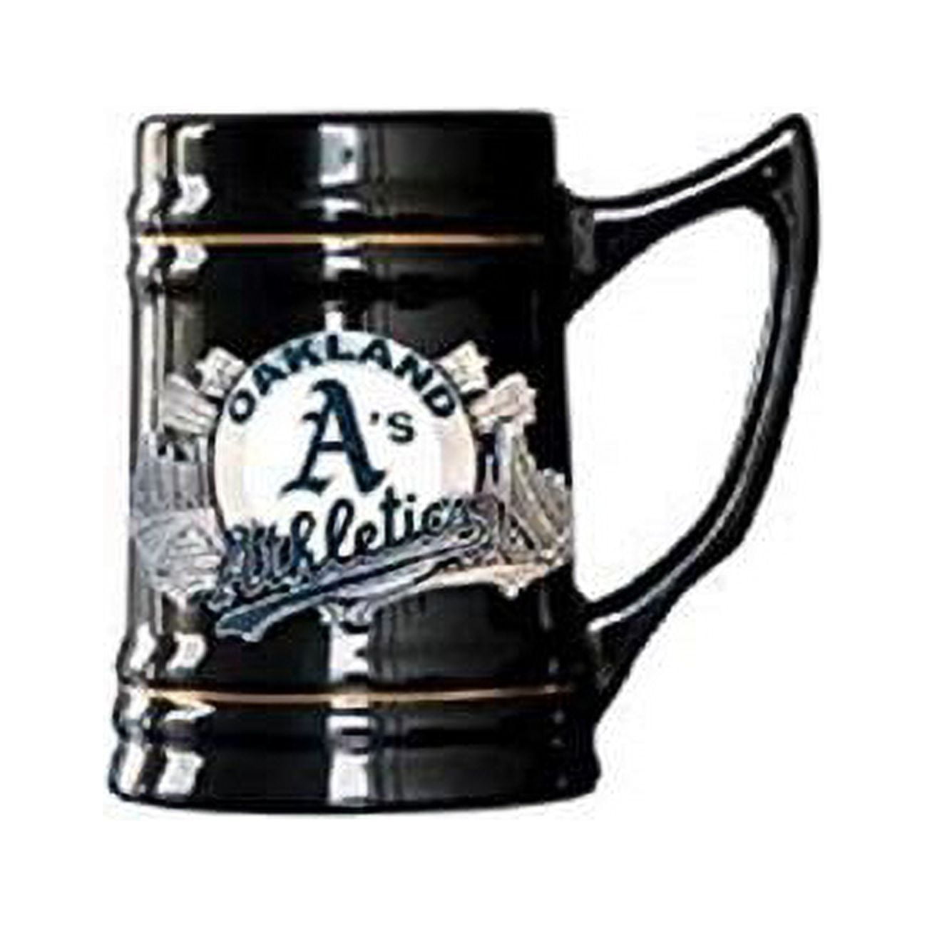 18 oz Oakland Athletics Stein, Black - One Size