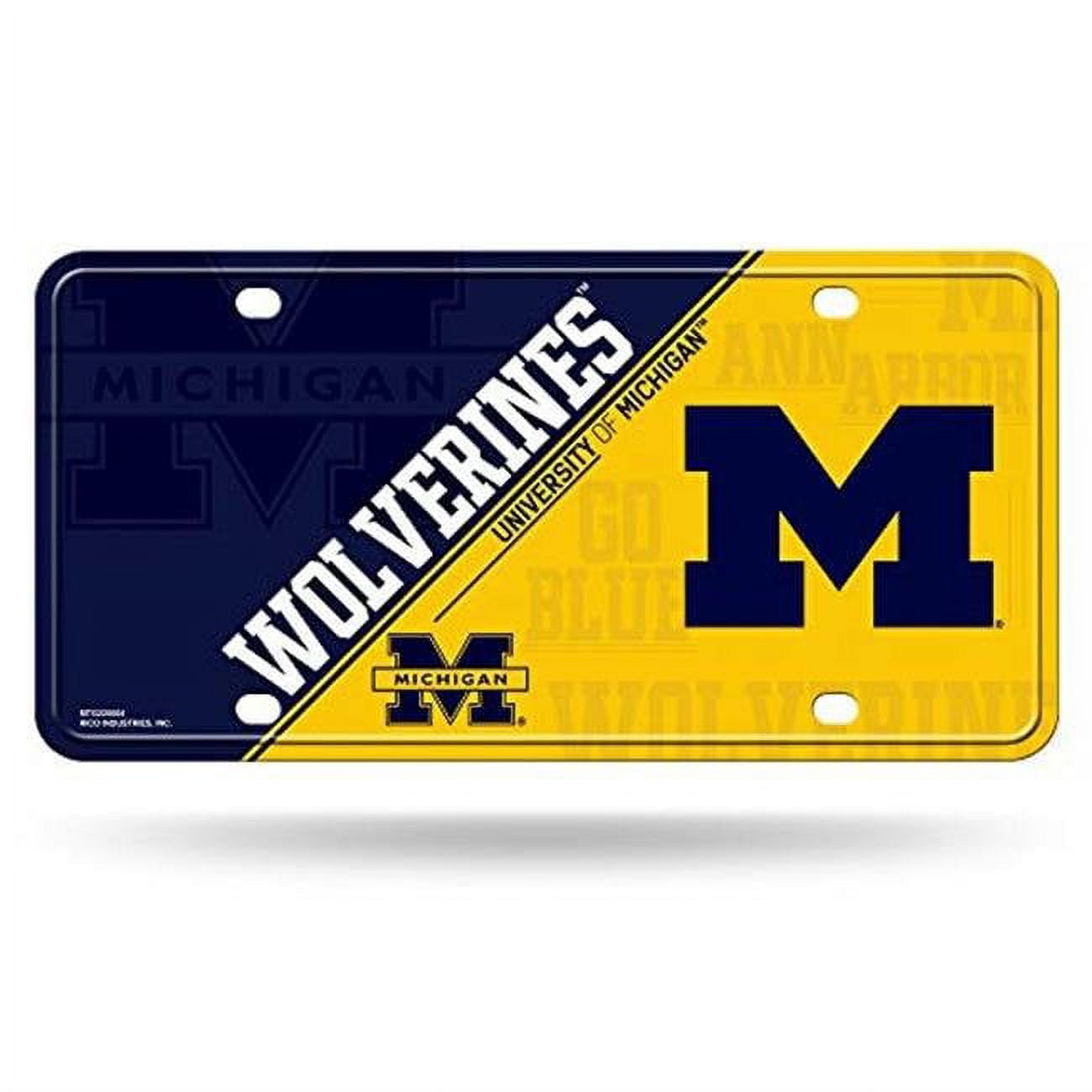 9474630350 12 x 6 in. Michigan Wolverines License Plate Metal