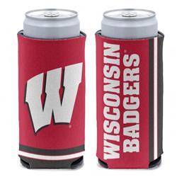 NCAA Wisconsin Badgers Can Cooler Slim Can Design