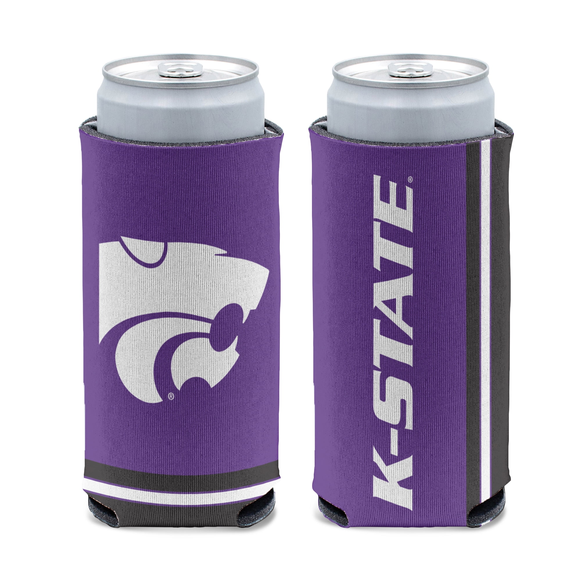 NCAA Kansas State Wildcats Can Cooler Slim Can Design