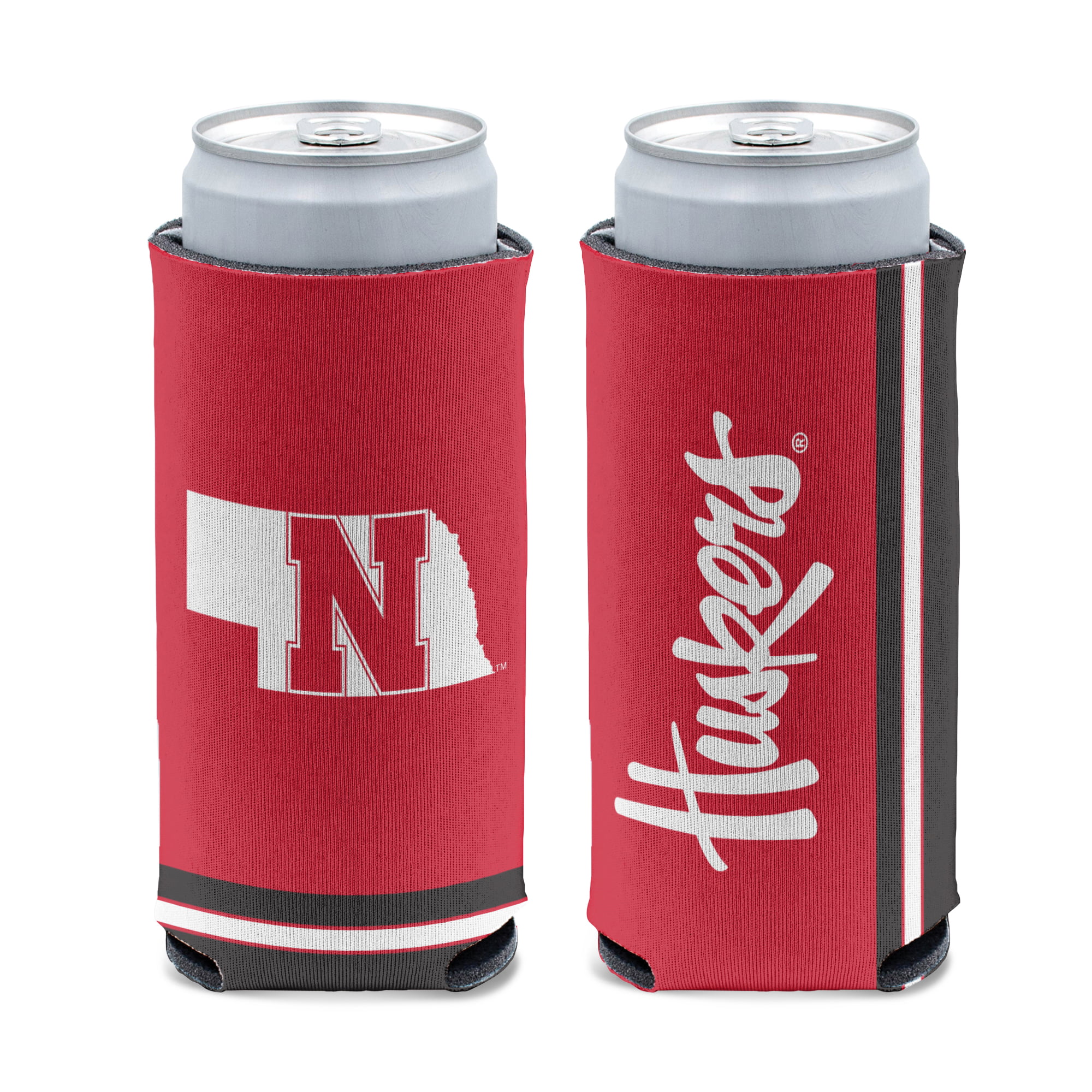 NCAA Nebraska Cornhuskers Can Cooler Slim Can Design