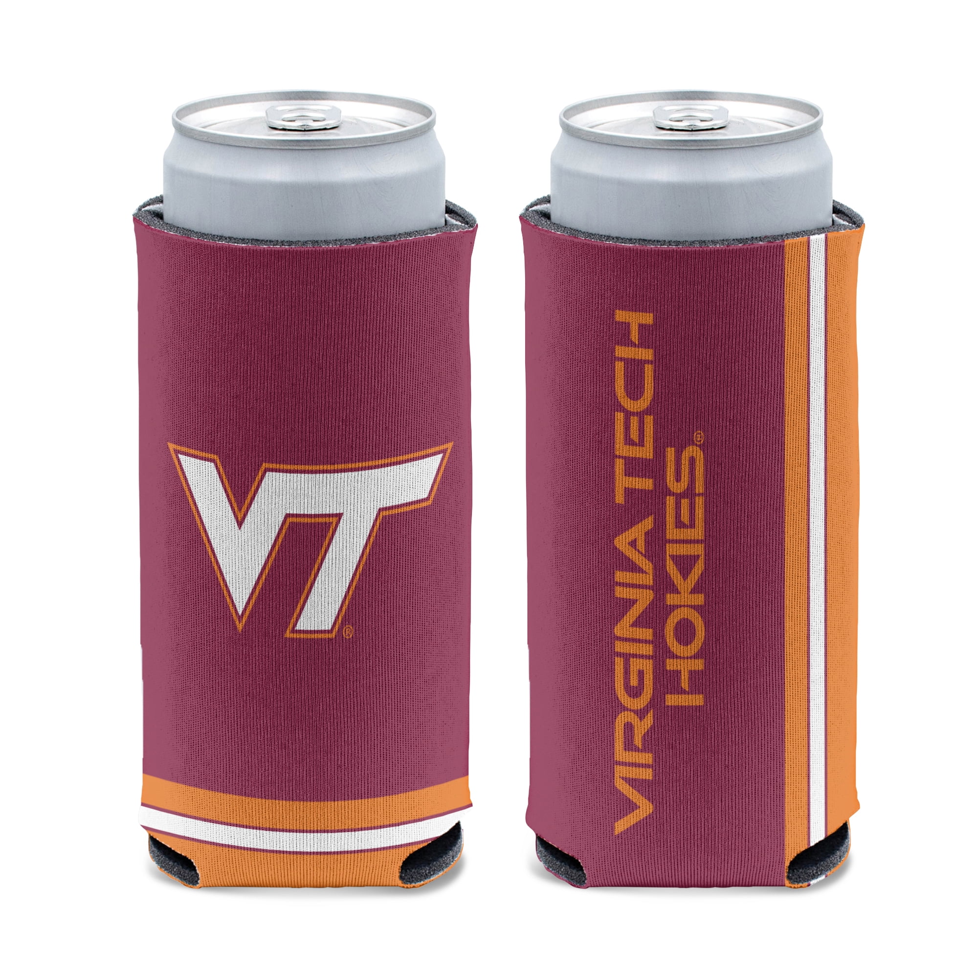 NCAA Virginia Tech Hokies Can Cooler Slim Can Design