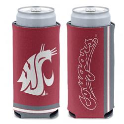 9416608586 NCAA Washington State Cougars Can Cooler Slim Can Design