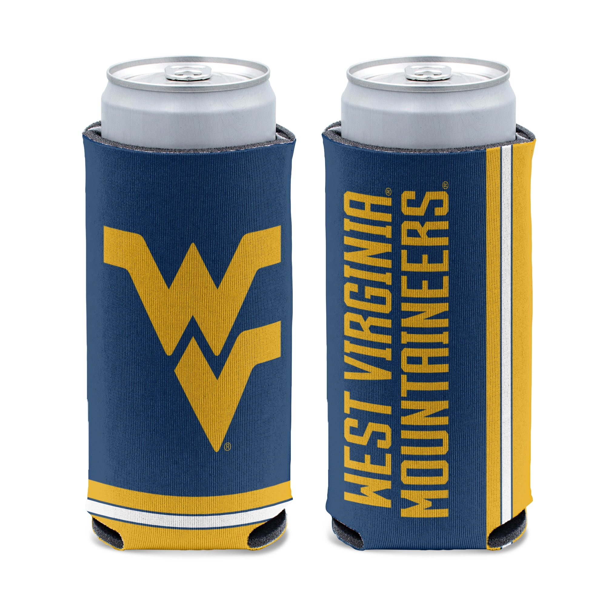 NCAA West Virginia Mountaineers Can Cooler Slim Can Design