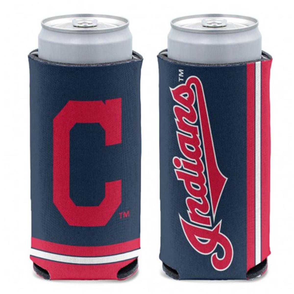 Picture of Wincraft 9416608777 MLB Cleveland Indians Can Cooler Slim Can Design