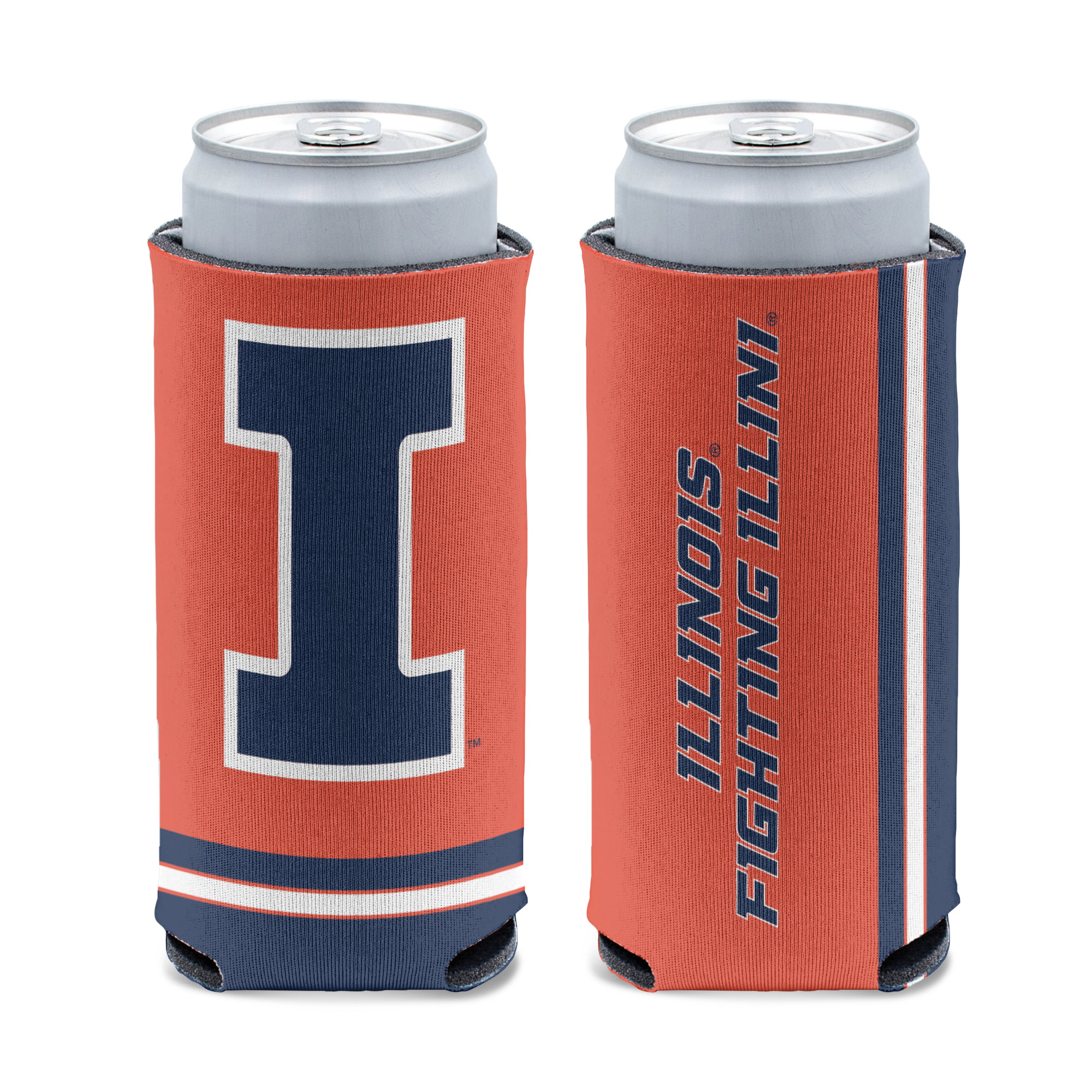NCAA Illinois Fighting Illini Can Cooler Slim Can Design