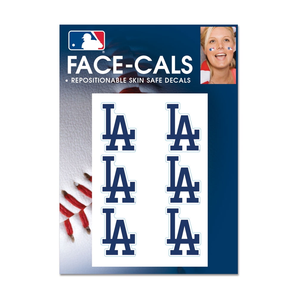 MLB Los Angeles Dodgers Tattoo Face Cals