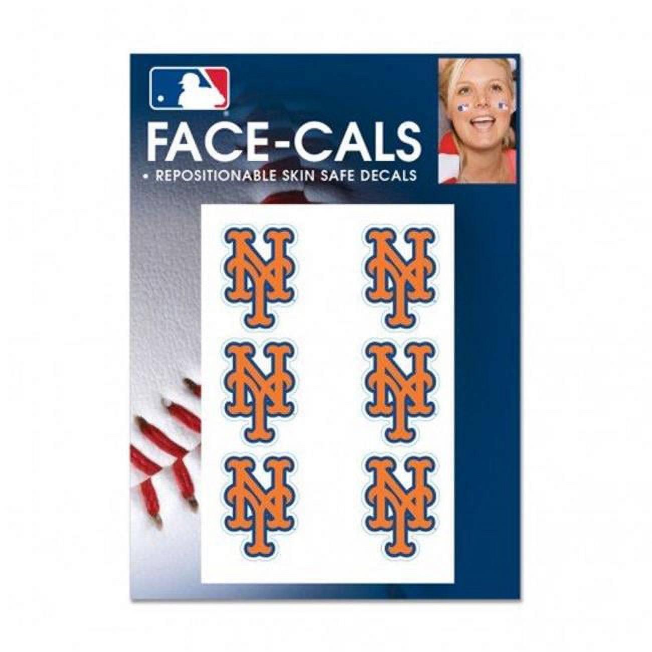MLB New York Mets Tattoo Face Cals
