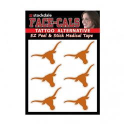 1493467809 NCAA Texas Longhorns Tattoo Face Cals