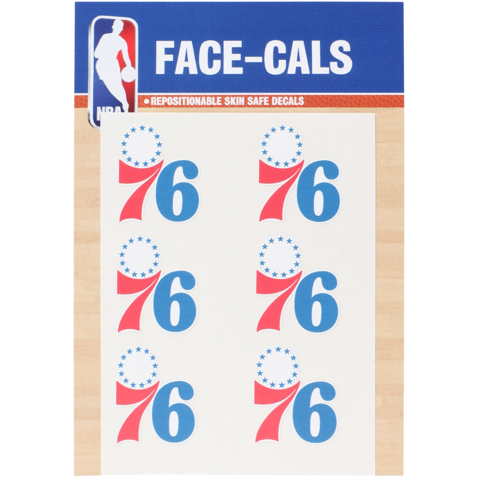 NBA Philadelphia 76ers Tattoo Face Cals