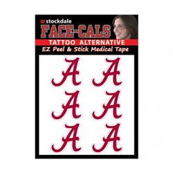 1493474721 NCAA Alabama Crimson Tide Tattoo Face Cals