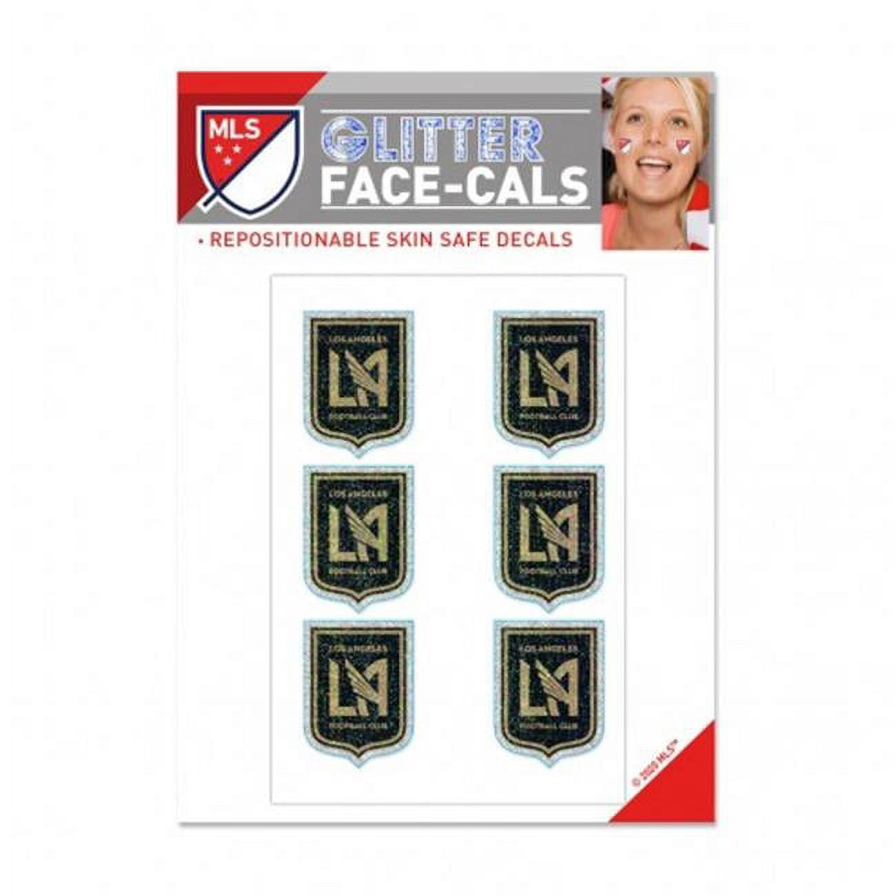 MLS Los Angeles FC Tattoo Face Cals
