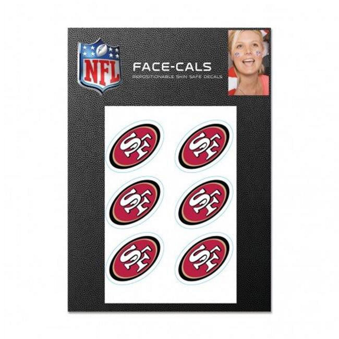 1493476086 NFL San Francisco 49ers Tattoo Face Cals