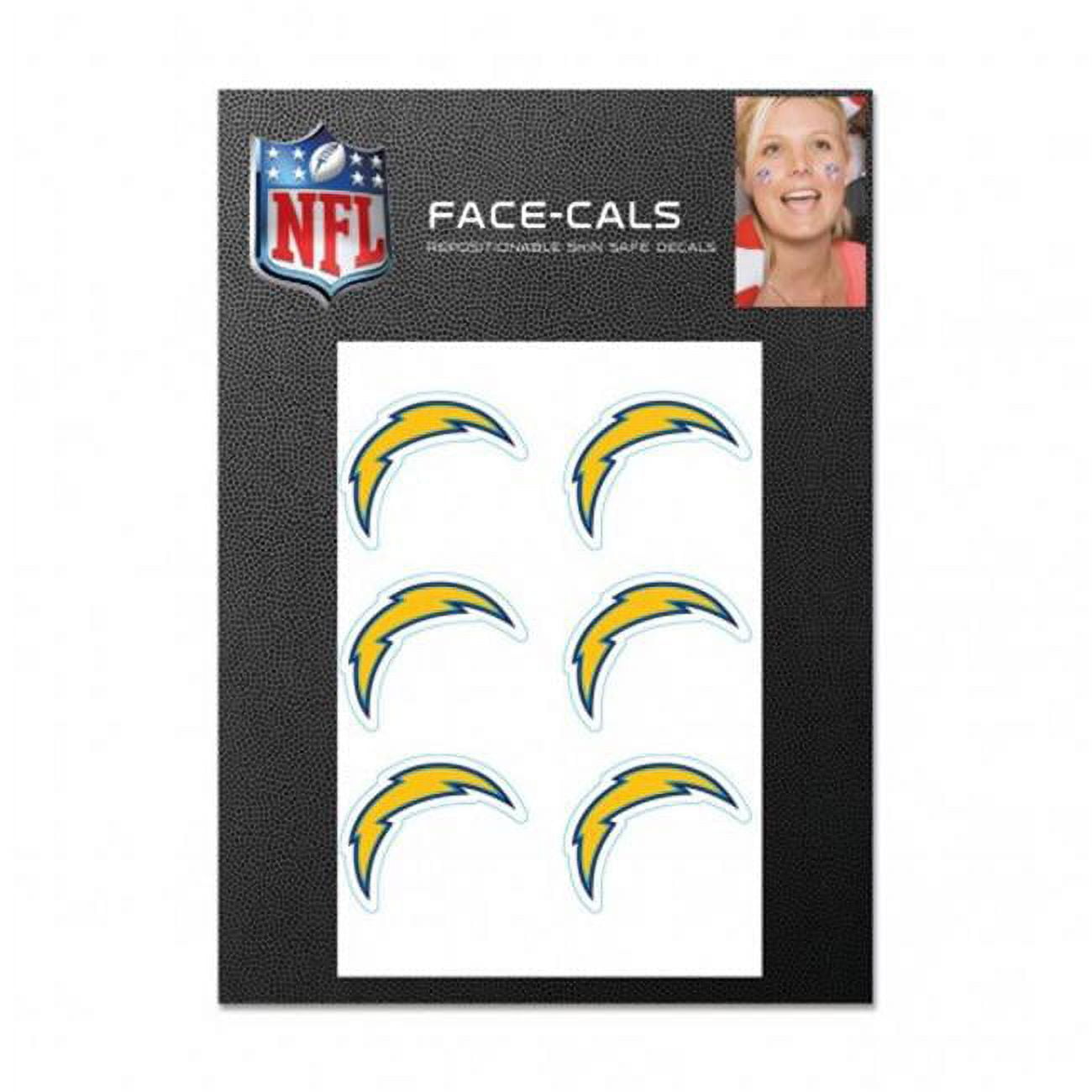 NFL Los Angeles Chargers Tattoo Face Cals