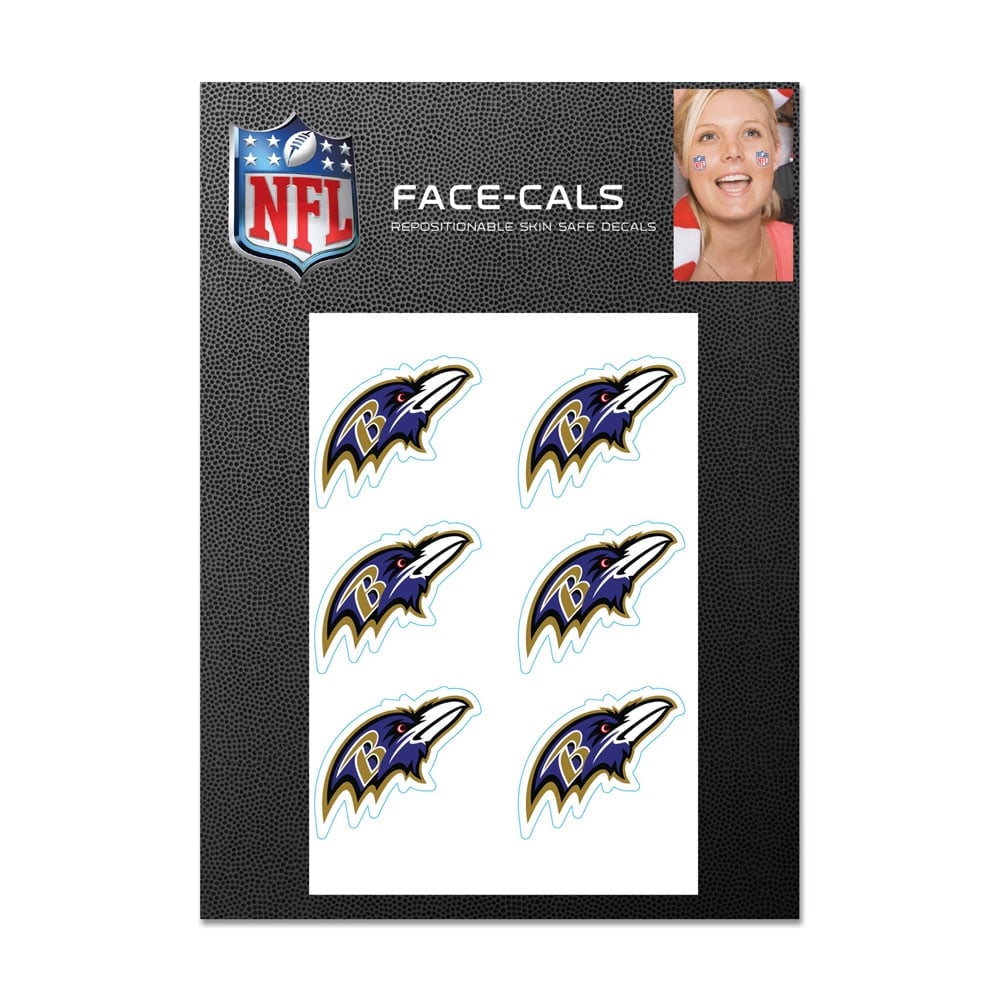 NFL Baltimore Ravens Tattoo Face Cals
