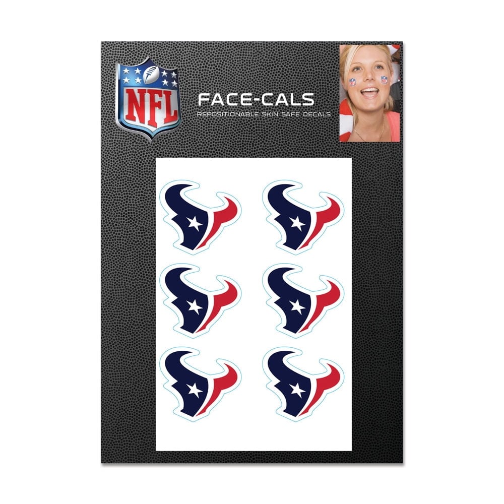 NFL Houston Texans Tattoo Face Cals