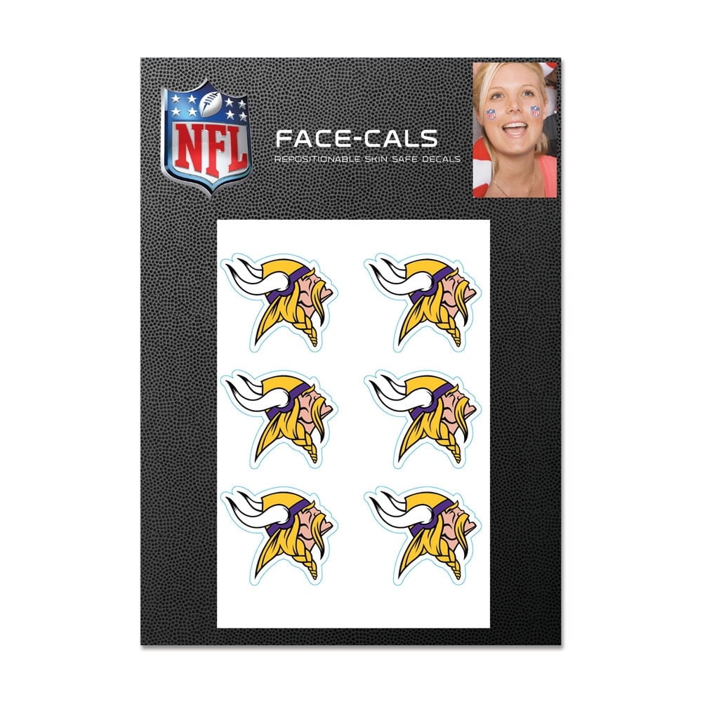 NFL Minnesota Vikings Tattoo Face Cals
