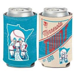 Picture of Wincraft 3208586511 MLB Minnesota Twins Can Cooler Vintage Design