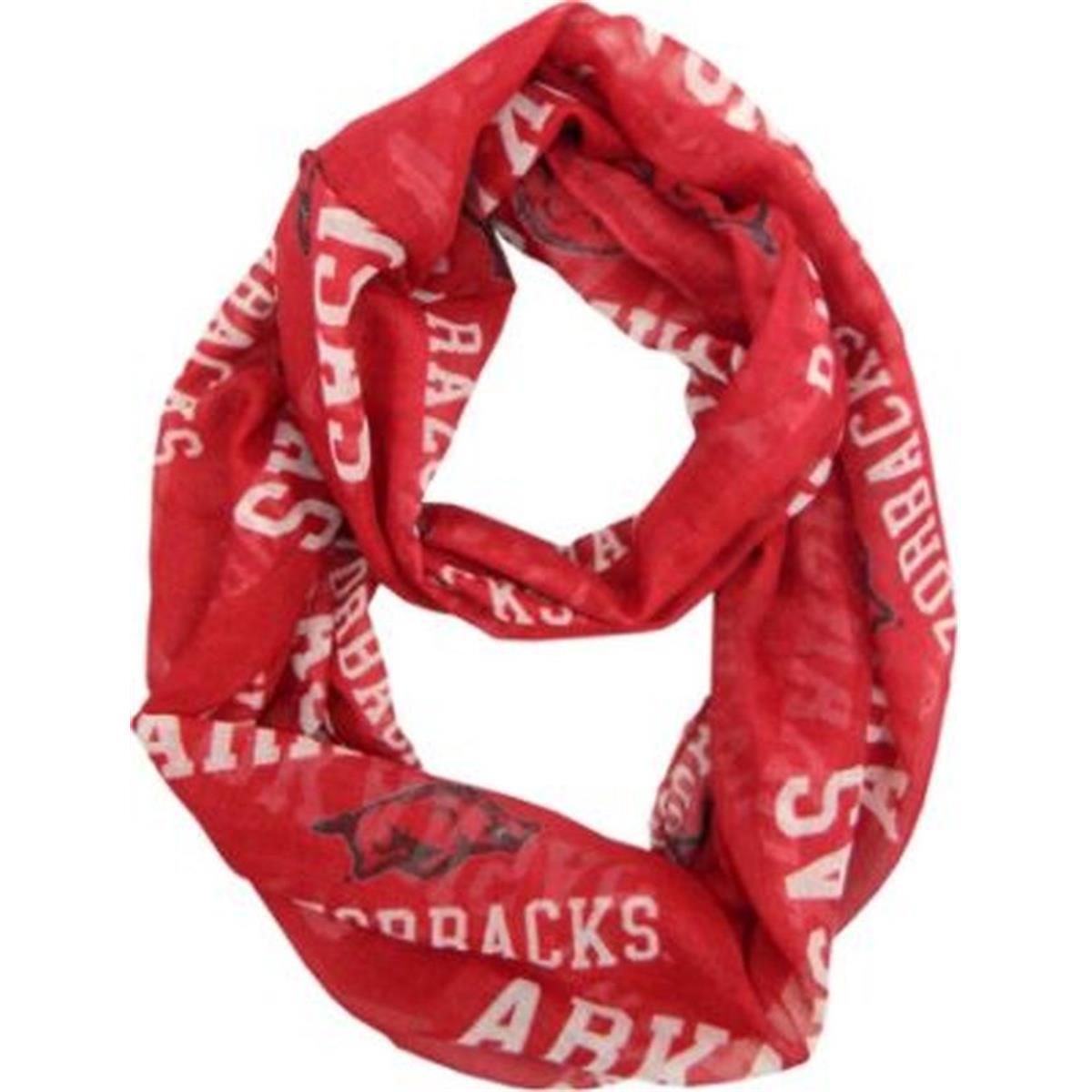 8669900987 NCAA Arkansas Razorbacks Scarf Infinity Style Alternate Design