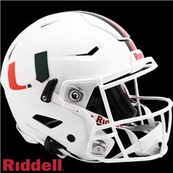 9585532947 NCAA Miami Hurricanes Helmet - Authentic Full Size Speed Flex Style