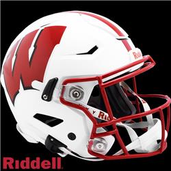 9585532955 NCAA Wisconsin Badgers Helmet - Authentic Full Size Speed Flex Style