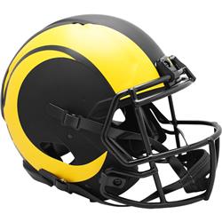 9585562567 NFL Los Angeles Rams Helmet - Authentic Full Size Speed Style Eclipse Alternate