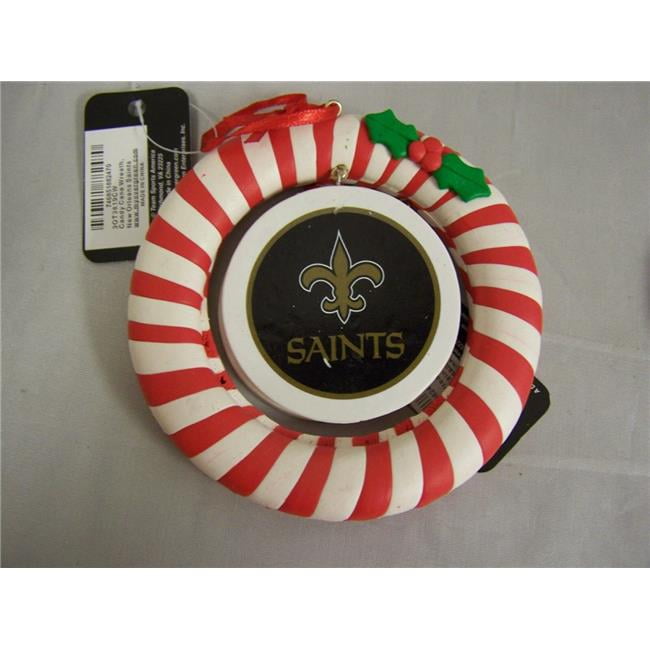 NFL New Orleans Saints Ornament Clay Dough Wreath Design