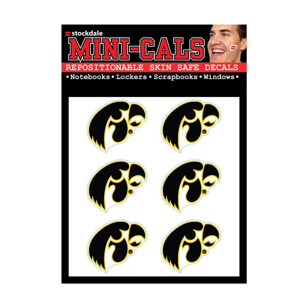 1493401753 NCAA Iowa Hawkeyes Tattoo Face Cals
