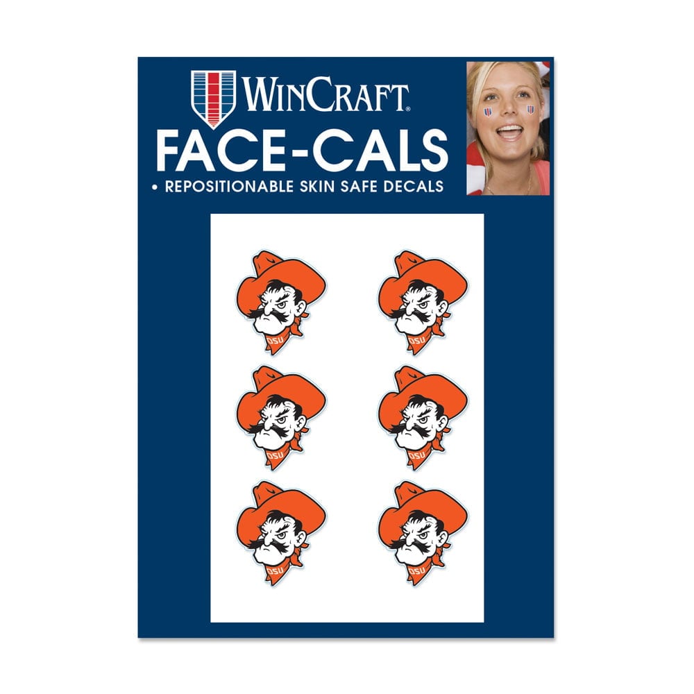 NCAA Oklahoma State Cowboys Tattoo Face Cals