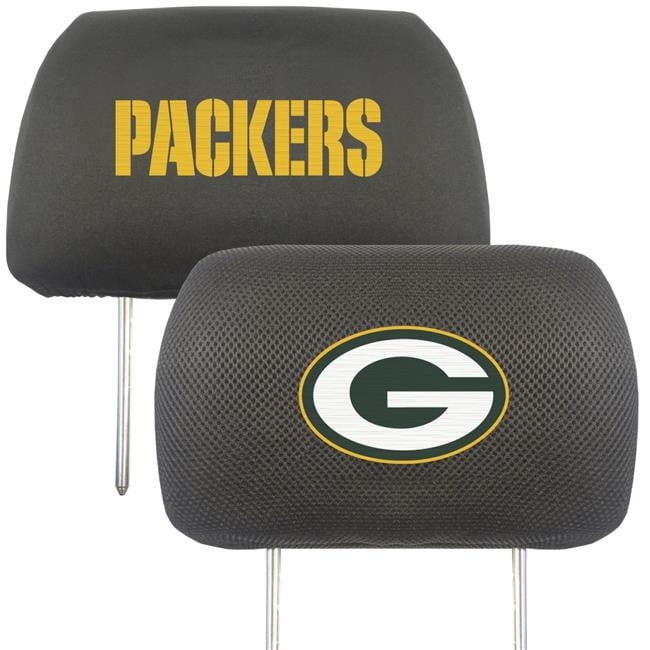 Picture of Fanmats 4298902498 NFL Green Bay Packers Headrest Covers